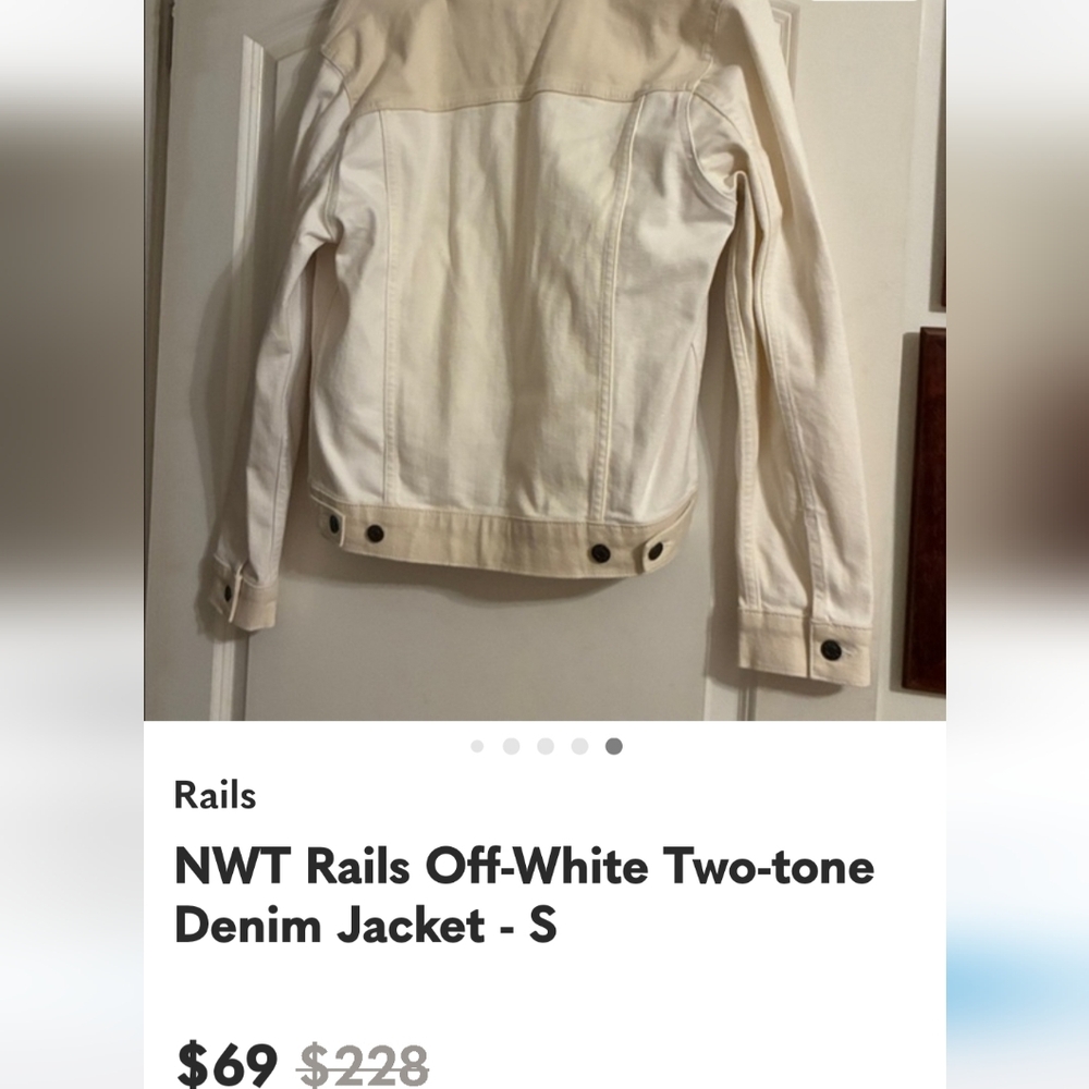 White Beaded Women's Jean Jacket - Picture 12 of 13